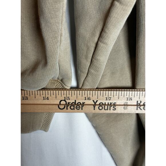 Aritzia Wilfred Free Sweater Beige Fuzzy Half Zip 2XS Streetwear Chic Neutral - Picture 5 of 7
